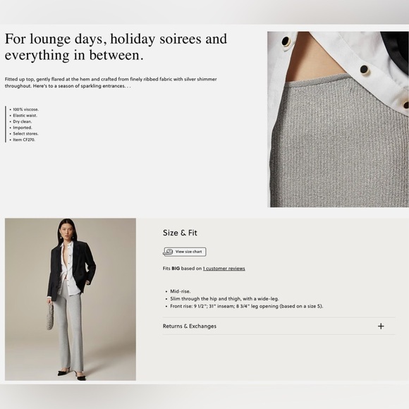 J.Crew: Metallic cropped sweater pant - Picture 5 of 5